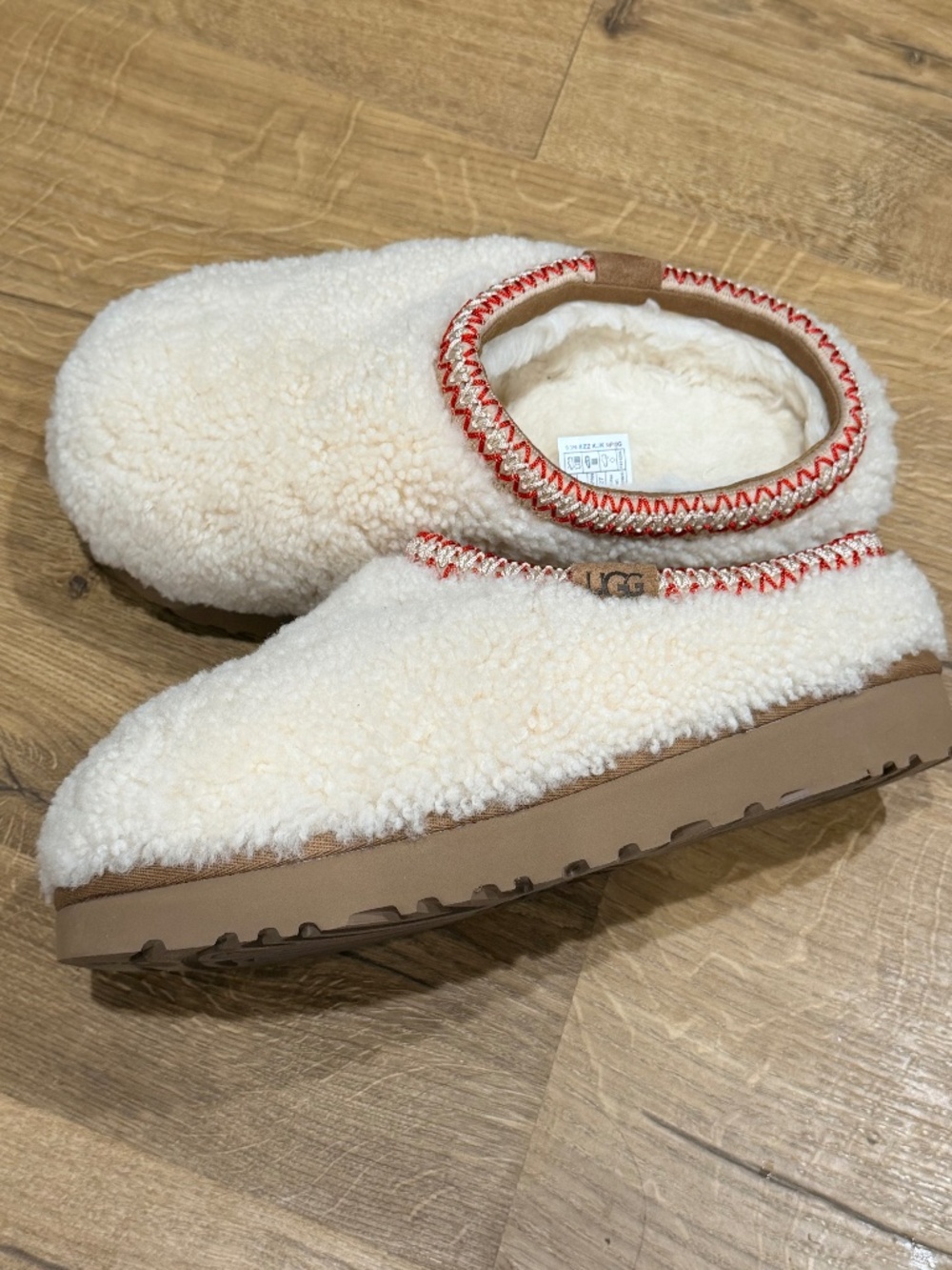 UGG Tasman Curly Slippers in Natural Women's Size 41 US 10 Shoes  Slides